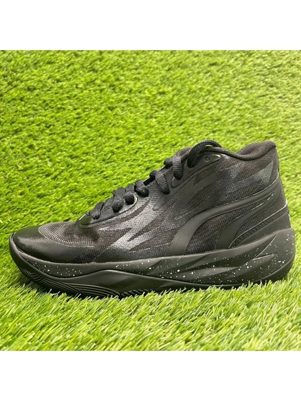 Puma LaMelo Ball MB.02 Mens Size 5 Black Athletic Basketball Shoes Sneakers